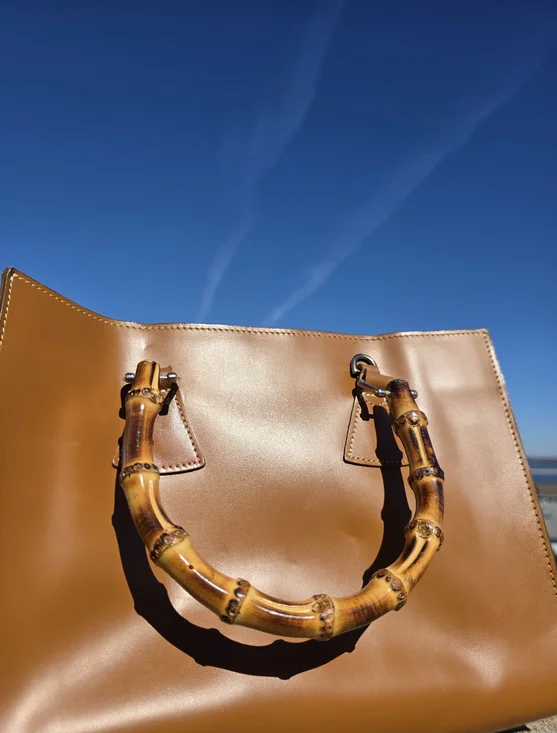 Vintage D&B Toiny East West Bamboo Handle Bag - Picture 8 of 16